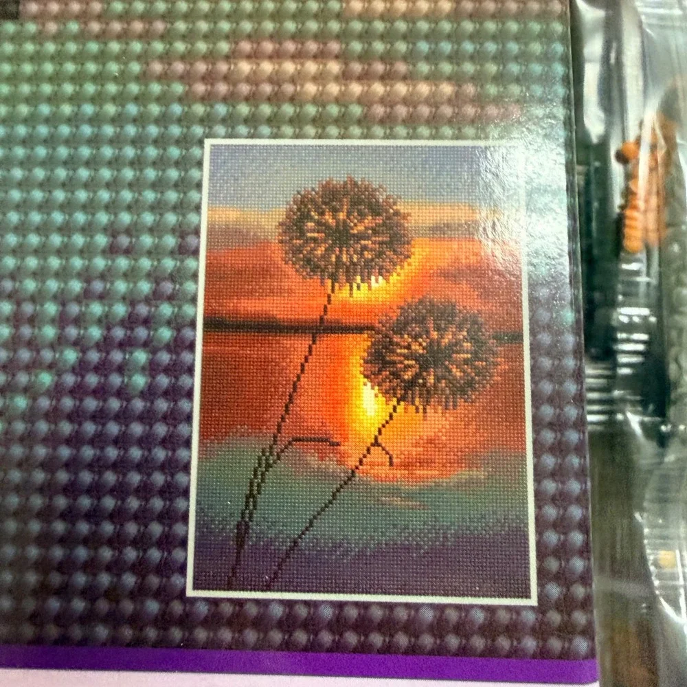 Simply Dotz Evening Lake Diamond Painting Kit Intermediate Sunset‎